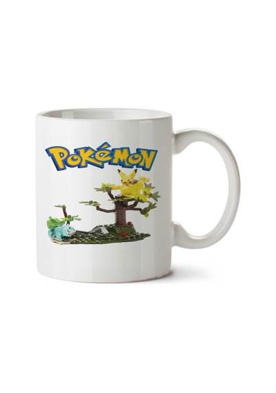 Pokemon 5 İki Tarafı Baskılı Kupa Bardak Çok Renkli