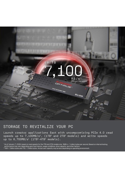 500gb Optimus 5100 Nvme Ssd - Pcıe 4.0 X4, M.2 2280, 6.600 Mb/s'ye Kadar Okuma Hızı - Sdsp51500gan