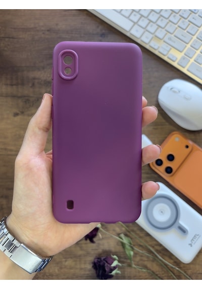 Samsung Galaxy A10 Uyumlu Kamera Korumalı Darbeye Dayanıklı Renk Atmayan Fab Silikon Kılıf Mor