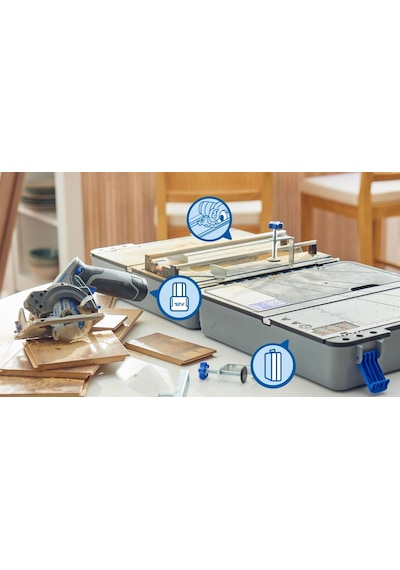 Dremel Cs12v-s1c 12v Akülü 85 Mm Taşınabilir Tezgah Tipi Testere Kesme İstasyonu Seti