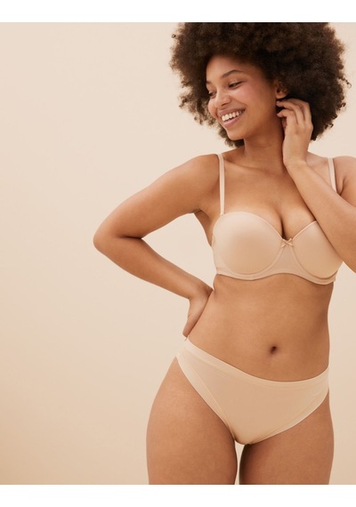 Marks & Spencer 2'li Multiway Straplez Sütyen Seti T33002964 Siyah - Bej