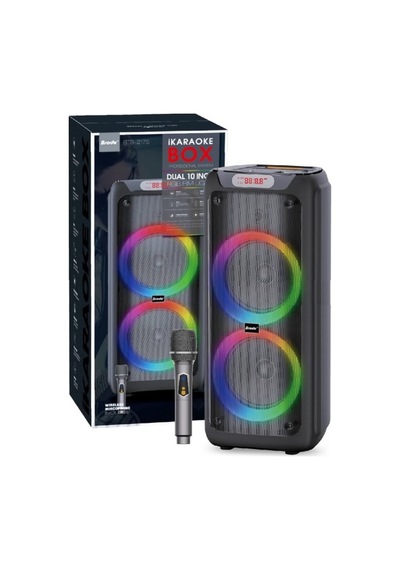 Büyük Boy Kablosuz Mikrofonlu Bluetooth Hoparlör Şarjlı Kablosuz Ses Bombası Speaker