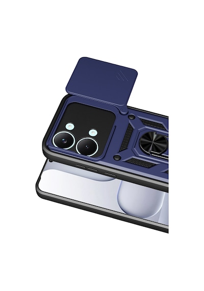 Newface - 503 - Xiaomi Poco X8 Pro Max Pars Lens Yüzüklü Silikon - Csmo-tex - - Lacivert