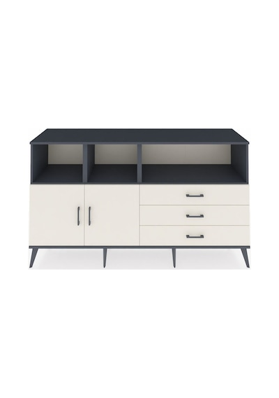 Hyperion Konsol 5 Raflı 3 Çekmeceli 2 Kapaklı 176x44x99 Antrasit- Antrasit-aytaşı Hyperion Konsol 5 Raflı 3 Çekmeceli 2 Kapaklı 176x44x99 Antrasit- Antrasit-aytaşı