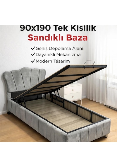 Tek Kişilik Profil Baza Başlık 90x190 Ölçüsünde 90 x 190 CM