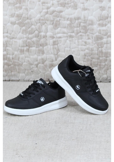 Fort Wks 2542 Hafif Rahat Sneaker Unisex Spor Ayakkabı Siyah-beyaz Siyah - Beyaz