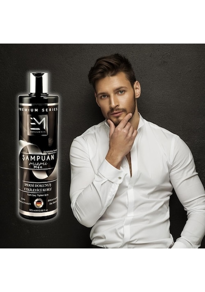 Miami Kokusu - Erkek Şampuan - Hızlı Uzatma Etkili Doğal Bitki Özlü Ekstra Keratin Kolajen Protein İçeren Kök H Beyaz