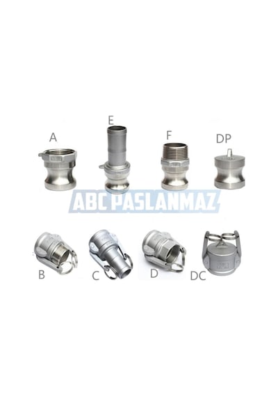 Paslanmaz Krom Kamlok 304 Kalite (Farklı Tip Ve Ölçü Seçenekleri)