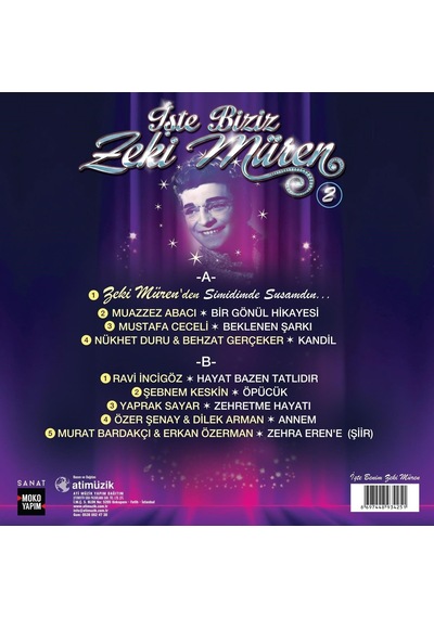 Zeki Müren İşte Biziz Zeki Müren Vol. 2 Plak Lp