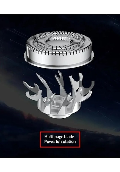 Daling Dl-9225 2 Si 1 Arada Şarjlı Erkek Tıraş Makinesi Sakal & Burun Düzeltici Usb-c Metal Gövde