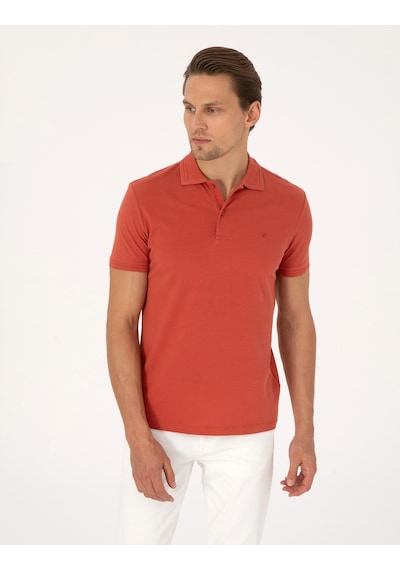 Pierre Cardin Erkek Kiremit Tişört Basic 50325323-vr031 Kiremit