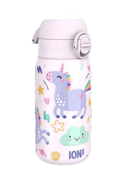 Ion8 - Paslanmaz Çelik Çocuk Suluk - Unicorn - 400 Ml - Sızdırmaz Çok Renkli