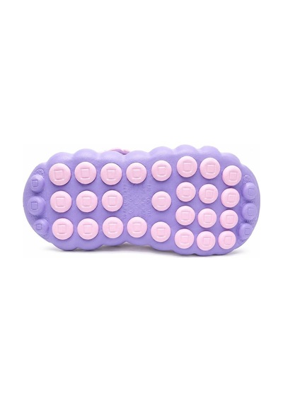 Look Life Premium Çocuk Comfort Unisex Ortopedik Günlük, Masaj Tabanlı Basınç Denge Sistemli Plaj Deniz Bahçe Terliği Mor