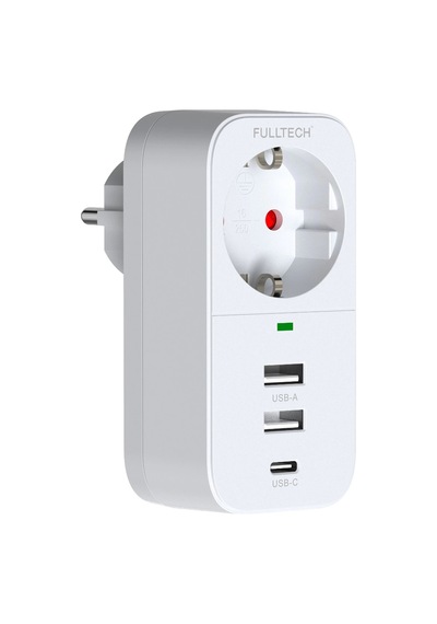 2.4a Çıkışlı 2xusb 1xtype-c Tekli Priz Ftr-17 0