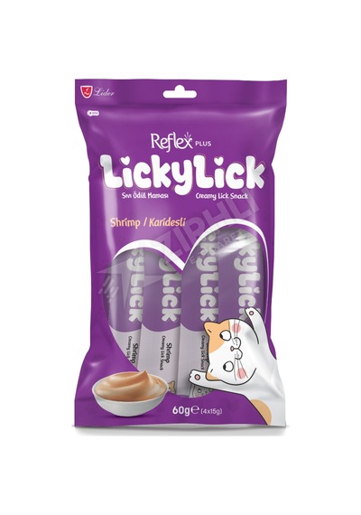 Reflex Plus Lickylick Creamy Shrimp/karidesli Sıvı Kedi Ödül Maması 60 Gr