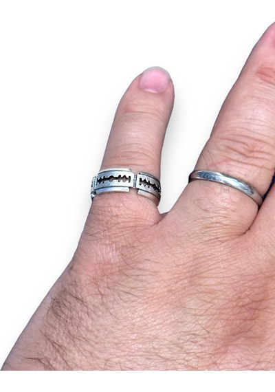 Takı Dükkanı Jilet Model Boyu Ayarlanabilir Erkek Kadın Alyans Yüzük Bby24 Gümüş