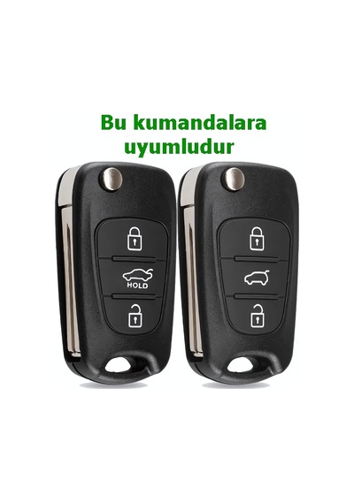 Kia Rio Ceed Sportage Bongo Uyumlu Anahtar Kumanda Kılıfı Beyaz Gold