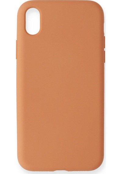 Cosmotex Newface Apple iPhone Uyumlu  Xr Kılıf Nano İçi Kadife Silikon - Turuncu