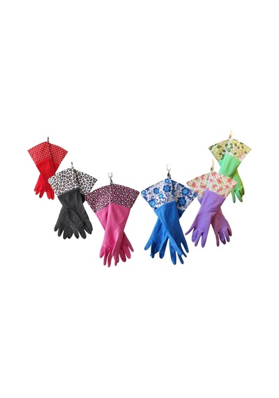 Glovely Hands Lateks Temizlik Eldiveni Ekstra Uzun Kollu, Kaymaz, Suya Dayanıklı, Pamuksu İç Dokulu, Mutfak & Ba 82171563