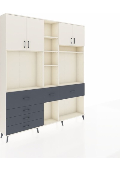 Arges Dolap 11 Raflı 6 Çekmeceli 4 Kapaklı 220x30x243 Aytaşı-aytaşı/antrasit Aytası/antrasıt Arges Dolap 11 Raflı 6 Çekmeceli 4 Kapaklı 220x30x243 Aytaşı-aytaşı/antrasit Aytası/antrasıt