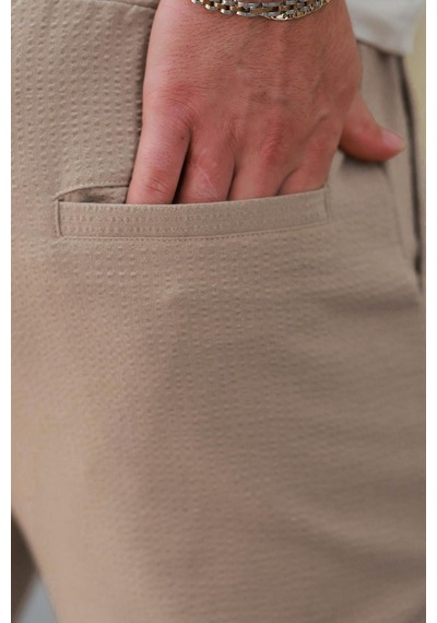 Madmext Bej Regular Fit Erkek Pantolon E6572
