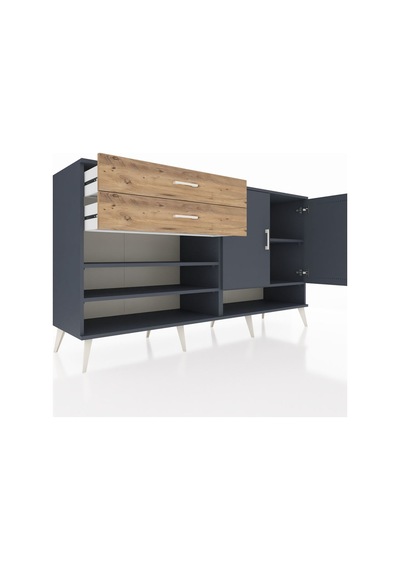 Hyperion Konsol 4 Raflı 2 Çekmeceli 2 Kapaklı 176x44x99 Antrasit- Antrasit-antrasit/çam Hyperion Konsol 4 Raflı 2 Çekmeceli 2 Kapaklı 176x44x99 Antrasit- Antrasit-antrasit/çam