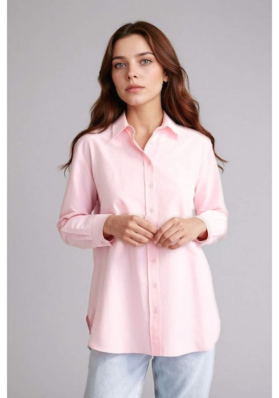 Defacto Relax Fıt Gömlek Yaka Poplin Uzun Kollu Tunik D7341ax26sppn186 Pembe-pn186 Defacto Relax Fıt Gömlek Yaka Poplin Uzun Kollu Tunik D7341ax26sppn186 Pembe-pn186