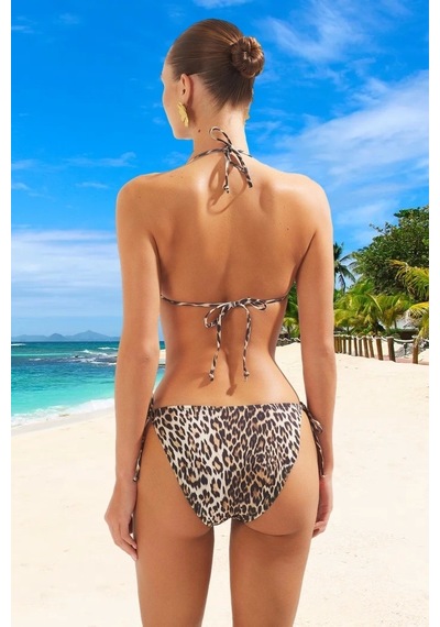 Ersefa Tasarım Bikini Takımı Uv Korumalı Su Sporları İçin Yüksek Konfor Kahverengi - Çok Renkli
