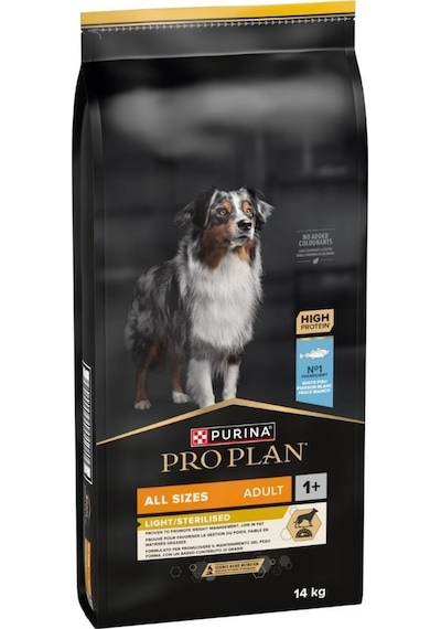 Purina Pro Plan All Size Beyaz Balıklı Kısırlaştırılmış Light Yetişkin Köpek Maması 14 KG