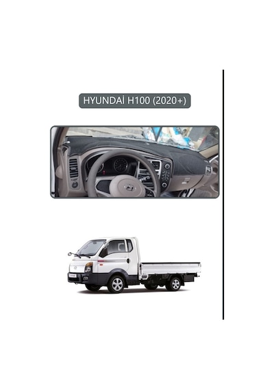 Hyundai H100 2020+torpido Koruma Halısı Gri Kenar