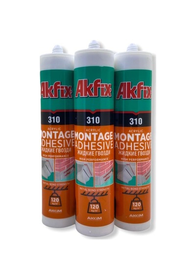 Kartonpiyer Stropiyer Yapıştırıcı Beyaz 310 Ml X 3'lü Set