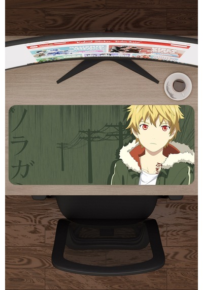 Noragami Kaymaz Dikişli Kauçuk Oyuncu Mousepad V5 - 70x30 Xl Gaming Mouse Pad Fare Altlığı