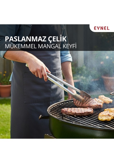Klasik Metal Mangal Maşası 36 Cm-32 Cm-27 Cm Uzun-kısa Boy Çelik Yemek Barbekü Izgara Kömür Köz
