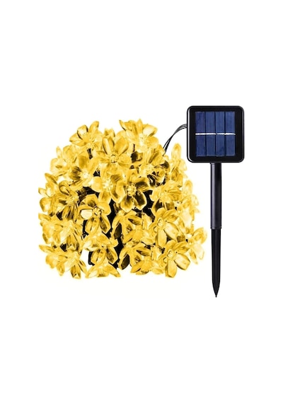Tr 30 Ledli Solar Çiçekli Bahçe Aydınlatma Dekorasyon Güneş Enerjili Balkon Parti Süsleme
