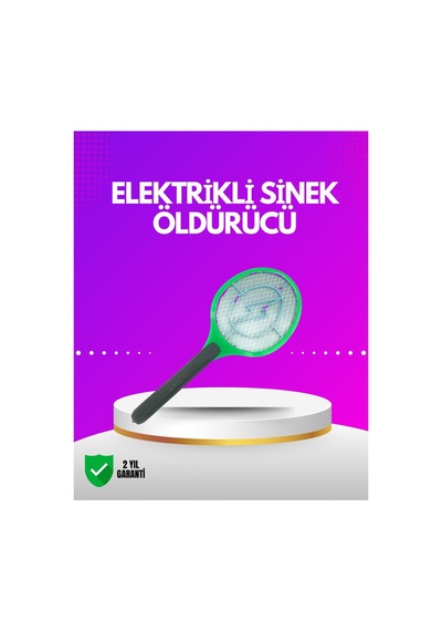 İç Ve Dış Mekan Elektrikli Sinek Öldürücü Hafif Ve Ergonomik Tasarım - Hs08377805-5061