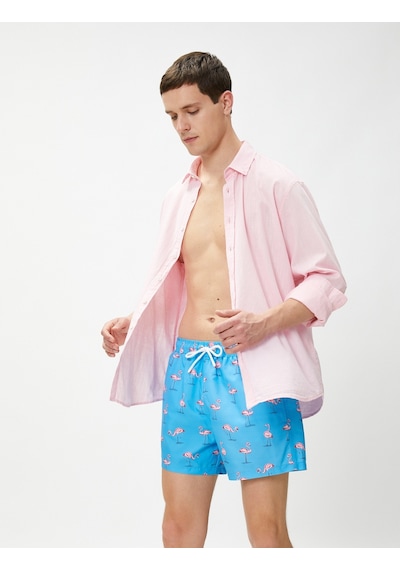 Koton Deniz Şortu Flamingo Baskılı Beli Bağcıklı Cep Detaylı A.yeşil Desenli 2yam41131ow 2YAM41131OW911 Koton Deniz Şortu Flamingo Baskılı Beli Bağcıklı Cep Detaylı A.yeşil Desenli 2yam41131ow 2YAM41131OW911