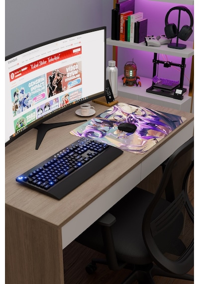 Cyno Genshin Impact Anime Gacha V5 - 48x40 Xl Gaming Mouse Pad Fare Altlığı