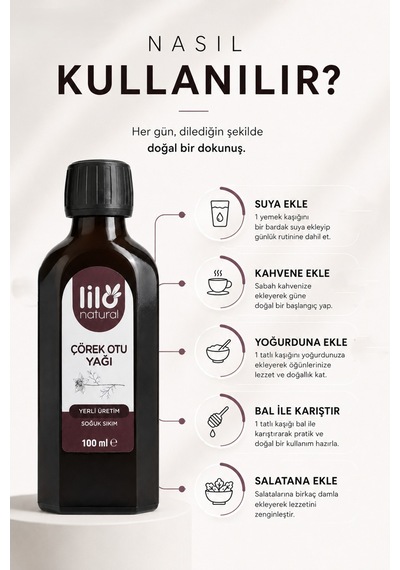 Çörek Otu Yağı %100 Yerli Atalık - Pestisit Analizli - Soğuk Sıkım 100 Ml - 856013320 Diğer