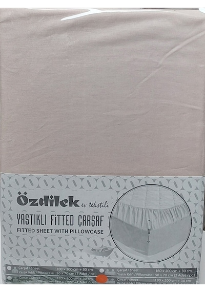 Özdilek Colourist Fitted Tek Kiş. Çarşaf Seti 100x200 Sütlü Kahve Sütlü Kahve