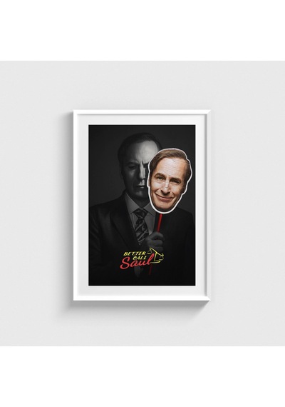 Better Call Soul Dizi Posteri Tablo Çerçeveli Poster Duvar Dekorasyonu Beyaz Çerçeveli Tablo Beyaz Çerçeveli Tablo Dn11d448beyaz