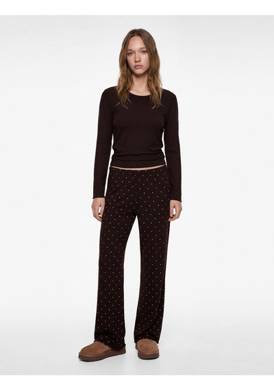 Koton Baskı Detaylı Viskon 2'li Pijama Takımı Kahverengi Desenli 6wlk40187mk Kahverengi Koton Baskı Detaylı Viskon 2'li Pijama Takımı Kahverengi Desenli 6wlk40187mk Kahverengi