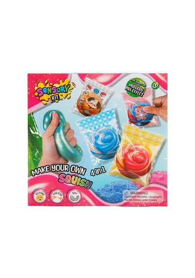 4in1 Dıy Squishy Yapım Seti - Kendin Yap Eğlenceli Sünger Figür Ve Hobi Oyuncak Seti