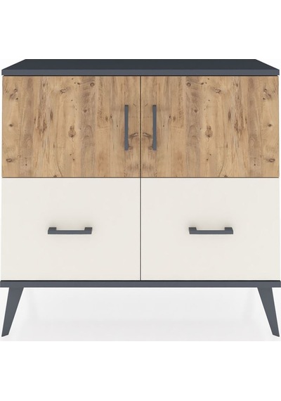 Arges Şifonyer 2 Raflı 2 Çekmeceli 2 Kapaklı 88x30x80 Antrasit-çam/aytaşı Çam/aytaşı Arges Şifonyer 2 Raflı 2 Çekmeceli 2 Kapaklı 88x30x80 Antrasit-çam/aytaşı Çam/aytaşı