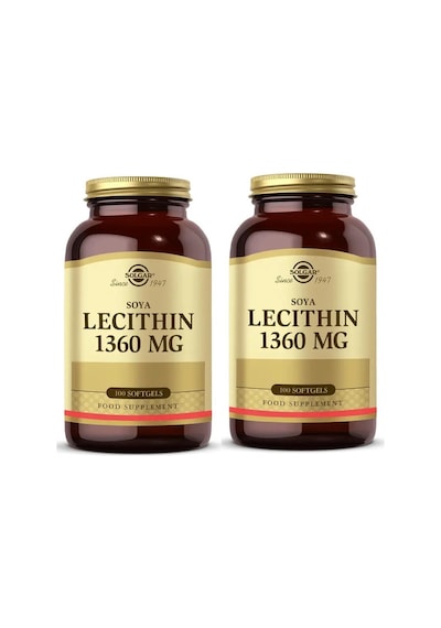 Solgar Lecithin 1360 MG 100 Kapsül 2'li