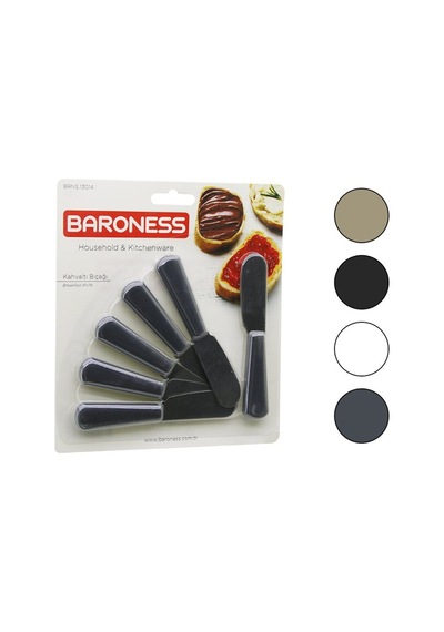 6pcs Kahvaltı Ve Tereyağı Seti 11cm 5671 Çok Renkli Çok Renkli