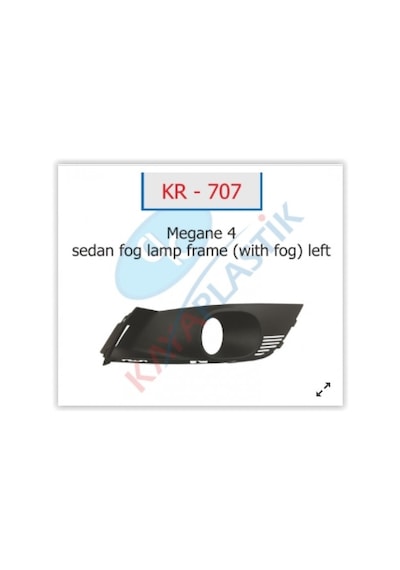 Sptmgldı Sis Far Çerçevesi Sol Mgn 4 Sedan Model Sisli