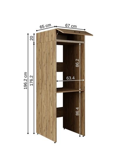 Banyo Dolabı 196,2 X 67 Cm Çamaşır Ve Kurutma Makinesi Dolabı Atl Atlantik Çam Banyo Dolabı 196,2 X 67 Cm Çamaşır Ve Kurutma Makinesi Dolabı Atl Atlantik Çam