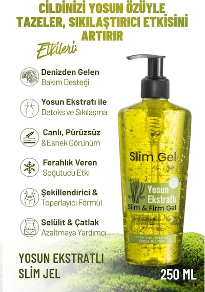 Yosun Özlü Ekstra Slim Jel Selülit & Çatlak Karşıtı, Bölgesel İncelme Ve Sıkılaştırıcı Etki