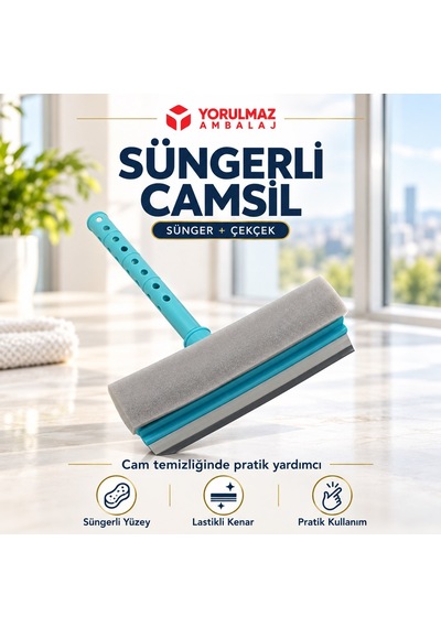 Süngerli Camsil Pratik Cam Ve Yüzey Temizleme Aparatı Diğer