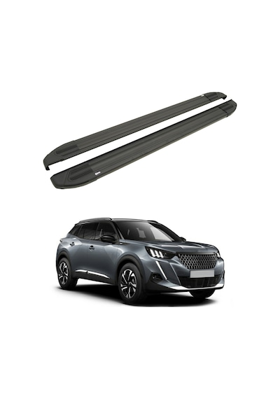 Peugeot 2008 2020-2023 Yan Basamak Brillant Siyah
